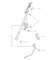 Diagram for 1997 Chrysler Sebring Seat Belt - MR765187