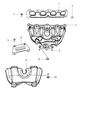 Diagram for 2009 Dodge Caliber Exhaust Manifold - 4693342AD