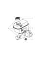 Diagram for Dodge Dakota Brake Master Cylinder Reservoir - 5174814AA