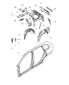 Diagram for 2017 Jeep Cherokee Wheelhouse - 68209676AF