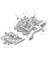 Diagram for Chrysler Sebring Rear Crossmember - MB907651