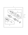 Diagram for Jeep Renegade Axle Shaft - 68410246AA