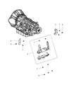 Diagram for 2012 Ram 5500 Transmission Mount - 52122363AA