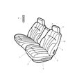 Diagram for 2001 Chrysler Concorde Seat Cover - UF821DVAA