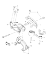 Diagram for 2012 Chrysler Town & Country Engine Mount - 68091436AC