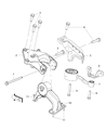 Diagram for 2012 Dodge Grand Caravan Engine Mount - 68091436AC