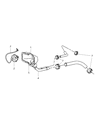 Diagram for Dodge Ram 4500 Fuel Filler Neck - 52121693AB