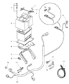 Diagram for 1998 Chrysler Sebring Battery Cable - MR301390