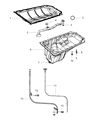 Diagram for Dodge Ram 1500 Dipstick Tube - 53021322AF