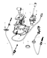 Diagram for 2008 Jeep Wrangler Shift Cable - 52060462AE