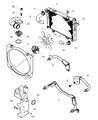 Diagram for Dodge Ram 2500 Radiator Hose - 52028872AD