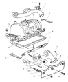 Diagram for Jeep Grand Cherokee Exhaust Clamp - 53010091