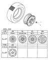 Diagram for 1997 Dodge Avenger Spare Wheel - MR761494