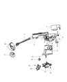 Diagram for Dodge Caliber Steering Column Cover - 1DC66XDVAB
