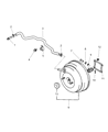 Diagram for 2002 Chrysler Sebring Brake Booster Vacuum Hose - MR249986