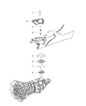 Diagram for Dodge Viper Shift Knob - 5XF13LV5AB