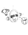 Diagram for 2011 Chrysler 300 Steering Wheel - 1VT84DX9AA