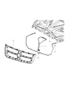 Diagram for 2009 Dodge Dakota Grille - 55112506AC