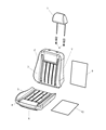 Diagram for 2009 Dodge Durango Seat Heater - 5000014AA