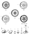 Diagram for 2009 Jeep Compass Spare Wheel - 5105032AA