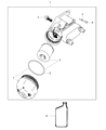 Diagram for Jeep Oil Pressure Switch - 68482988AA