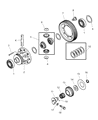 Diagram for Chrysler Sebring Differential Bearing - MD747636