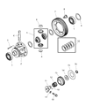 Diagram for 2005 Chrysler Sebring Differential Bearing - MD747636