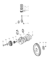 Diagram for Mopar Flywheel - 68017771AA