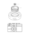 Diagram for 2002 Dodge Stratus Spare Wheel - MR589310