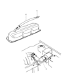 Diagram for 2002 Chrysler Town & Country PCV Valve - 4694335AB