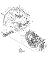 Diagram for Chrysler PT Cruiser Transmission Mount - 5274907AD