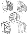 Diagram for 2008 Dodge Ram 2500 Door Seal - 55277027AB