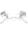 Diagram for 2006 Jeep Wrangler Engine Mount Bracket - 52059284AC