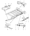 Diagram for 2000 Dodge Ram Van Parking Brake Cable - 52009563