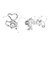 Diagram for 2003 Jeep Wrangler Water Pump - 4694307AC