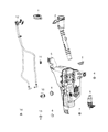 Diagram for 2020 Jeep Wrangler Washer Reservoir - 68421917AA