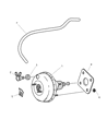 Diagram for 2005 Chrysler PT Cruiser Brake Booster - 5072833AA