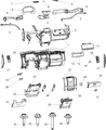 Diagram for Ram 4500 Glove Box - 1NL842TVAA