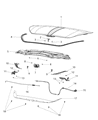 Diagram for 2012 Dodge Dart Hood - 68081822AA