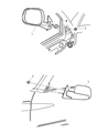 Diagram for 2002 Dodge Ram 2500 Car Mirror - 55156335AB