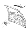 Diagram for 2009 Dodge Grand Caravan Wiper Arm - 68028437AA