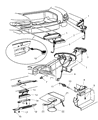 Diagram for Chrysler PT Cruiser Dome Light - 5209554