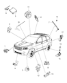 Diagram for 2015 Chrysler 300 TPMS Sensor - 56029400AE