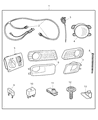 Diagram for 2006 Chrysler 300 Fog Light - 82208106