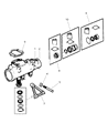 Diagram for Jeep Cherokee Steering Gear Box - 52088386AC