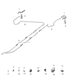 Diagram for Ram ProMaster 1500 Hydraulic Hose - 68135180AE