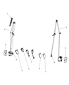 Diagram for 2009 Chrysler Sebring Seat Belt - YS361DVAC