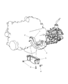 Diagram for Dodge Ram 1500 Transmission Mount - 55366792AG