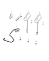 Diagram for Ram 1500 Antenna Cable - 68475114AA