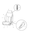 Diagram for 2003 Dodge Neon Seat Cover - YJ441L5AA